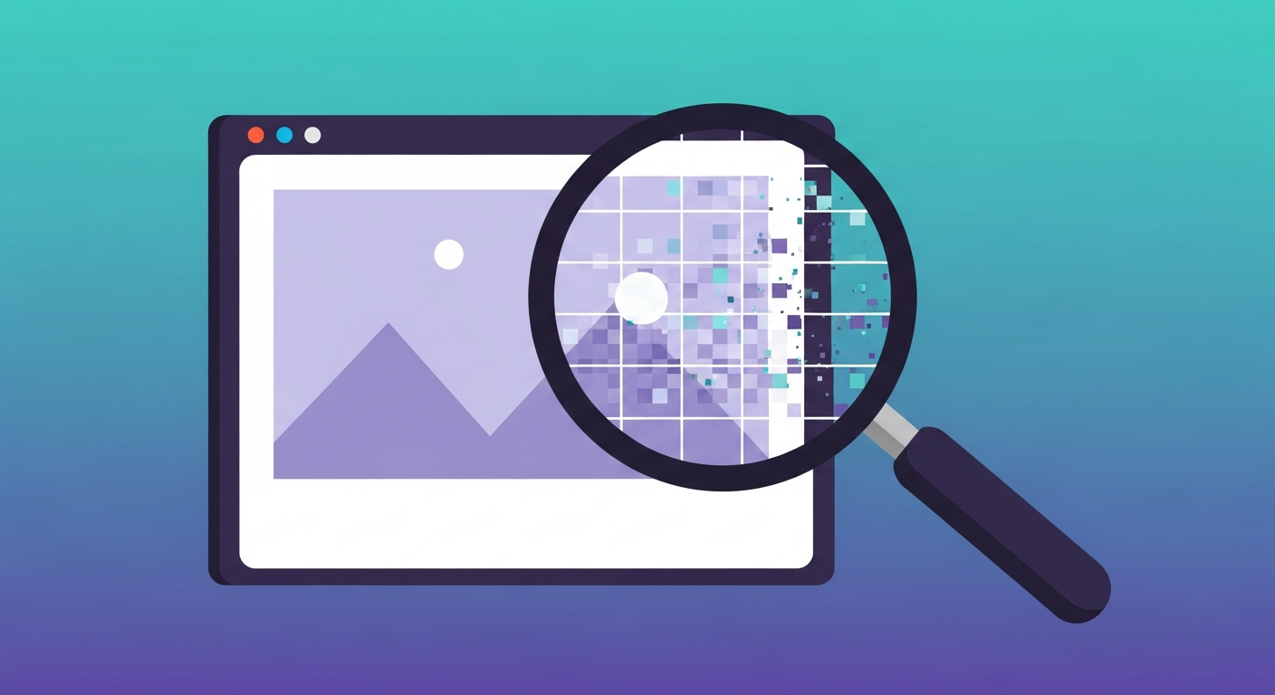 Bilder-Check: Lupe untersucht manipuliertes Foto